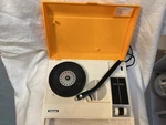 Vintage Panasonic Portable Record Player Sg 336 Works Ac / Batt, 45 & 33, Yellow. Fixed Price $89.00.