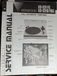 Kenwood KD-32FC KD-32FBCL Turntable Service Manual Original. Fixed Price $49.99.