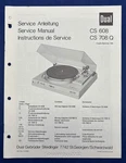 Original Dual CS608 CS708Q Turntable Service Manual. Fixed Price $19.95.