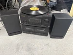 Soundesign Stereo Component System Record Player Cassette Am/fm Radio Speakers. Fixed Price $62.46.