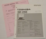 Toshiba SR-255 Vinyl Turntable Original Factory Service Data Manual. Fixed Price $22.95.