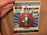 Nos Vintage Webcor Knob Phonograph Speed Controls 168 170 171 172 1931 1941 1942. Fixed Price $25.00.