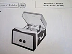 Motorola 3F13B, 3F13W, HS-668 Phonograph Record Player Photofact. Fixed Price $6.50.