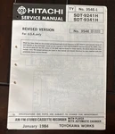 JANUARY/84 Hitachi SDT-9241H Am/fm Stereo Cassette Recorder Service Manual. Fixed Price $20.00.