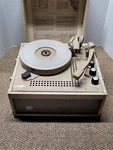 Vintage Newcomb Portable Turntable Record Player. Fixed Price $85.00.