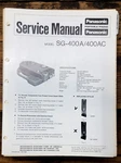 Panasonic SG-400AC Record Player / Turntable Service Manual *original*. Fixed Price $14.97.