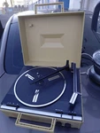 Rca Vibra Phonograph Model Vqp 22 Bv Chamois 1973 Works, Good Needle. Fixed Price $60.00.
