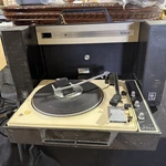 General Electric Wildcat Portable Record Player Turntable, Untested For Parts. Fixed Price $79.99.