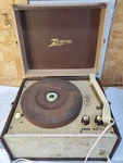1959 Zenith Radio BP-6V 2 Tube Phonograph Portable Record Turntable 45 Watts. Fixed Price $147.90.