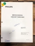 Philips GA-407 Record Player / Turntable Service Manual *original*. Fixed Price $24.97.