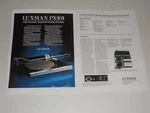 Luxman PX-101 Turntable Brochure 1983 Audiophile 2 Pages, Specs, Article. Fixed Price $9.99.