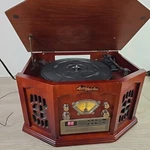 Anders Nicholson Wood Turntable Cassette Cd Stereo System Am/fm Radio F-900. Fixed Price $149.99.