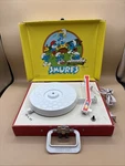 Vanity Fair - Vintage 1982 Smurfs Portable Turntable Record Player Works Read. Fixed Price $40.00.