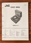 Jvc VC-9 Record Player / Turntable Service Manual *original*. Fixed Price $24.97.
