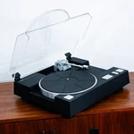 Vintage Record Player Yamaha PX-2 Black Turntable Linear Tracking 1980 Hifi. Fixed Price $1998.98.