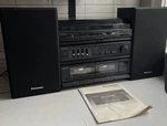 Panasonic SC-T095 Audio Stereo System Am/fm Cassette Record Player Speakers. Fixed Price $250.00.