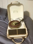 Steelman Record Player In Case Possibly Needs New Motor. Fixed Price $40.00.