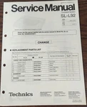 Technics SL-L92 Turntable Change Information Original. Fixed Price $9.25.