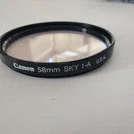 Canon 58MM 1-A Skylight Lens Filter Black Usa Camera Optical Glass. Fixed Price $21.00.