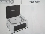 Zenith YP6B & YP6F Phonograph Record Player Photofact. Fixed Price $6.50.
