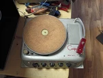 Rare Vintage Califone Promenade Portable Tube Record Player Model # 25V-8. Fixed Price $200.00.