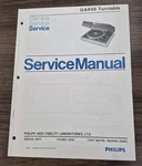 Philips GA406 Turntable Service Manual - Oem. Fixed Price $13.50.