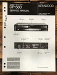 Kenwood DP-560 Cd Player Service Manual *original*. Fixed Price $14.97.