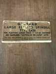 Garrard LRS6 45RPM Large Record Spindle Adapter Box Only. Fixed Price $12.95.