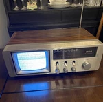 Vintage Rca 1983 Ajr 054W Playmate B/w Tv/am/fm Radio - Working. Fixed Price $44.00.