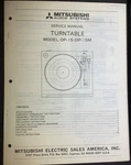 Mitsubishi DP-15M Turntable Service Manual Original. Fixed Price $29.99.