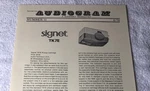 Signet Technica TK7E Cartridge Audiogram Original Leaflet Ad M626X. Fixed Price $14.95.