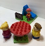 Mega Bloks Juniors Base Plates Figures Slide Turntable Playground Pieces. Fixed Price $13.00.