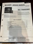 Orig. Sharp SC-7000BK RP-6900 RS-7000 Repair & Service Manual *original*. Fixed Price $13.99.