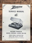 Zenith MC9040 169-576 Record Player / Turntable Service Manual *original* #1. Fixed Price $19.97.