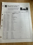 Panasonic Replacement Parts List Stereo Model SE-1519. Fixed Price $5.60.