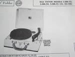 Rca 5-EM-23, 5-EM-24, 5-EM-25, RS-148 Phonograph Record Player Photofact. Fixed Price $6.50.