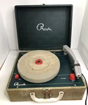 Phonola Model 156 Portable Record Player W/built-in Speaker Waters Conley Parts. Fixed Price $24.99.