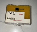 Tae Record Player Ronette Diamond Needle (stylus) D1-075-ST. Fixed Price $19.99.