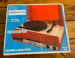 Vintage Dorchester Music Maker Record Player Cassette RPC-40 Sale Is Just Box. Fixed Price $29.99.