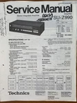 Technics By Panasonic SU-Z990 Stereo Integrated Amplifier Service Repair Manual. Fixed Price $19.94.