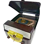 Vintage 1954 Zenith Cobra Matic Model L566 Bakelite Tube Table Radio Phonograph. Fixed Price $74.99.