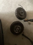 48V Dual Hub Motor Off-road Electric Scooter Wheels W/ Disc Rotors. Fixed Price $165.00.