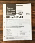 Pioneer PL-950 Record Player / Turntable Service Manual *original*. Fixed Price $24.97.
