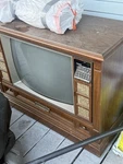 Zenith Vintage Wood Cabinet Console Analog Television Classic Retro Style. Fixed Price $250.00.