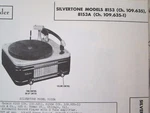 Silvertone & 8153A Phonograph Photofact. Fixed Price $6.50.
