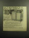 1958 Webcor French Provincial Radio-fonograf Advertisement. Fixed Price $17.99.