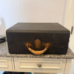 Rca Victrola Vintage Portable Record Player Suitcase Black Wood Metal. Fixed Price $65.99.