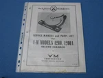 Service Manual And Parts List For Voice Of Music Models 1200, 1200A +. Fixed Price $9.25.