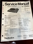 Technics SL-D250U Turntable Service Manual From The Usa **original**. Fixed Price $9.99.