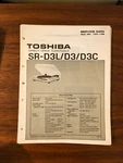 Toshiba SR-D3L SR-D3C Record Player / Turntable Service Manual *original*. Fixed Price $19.97.